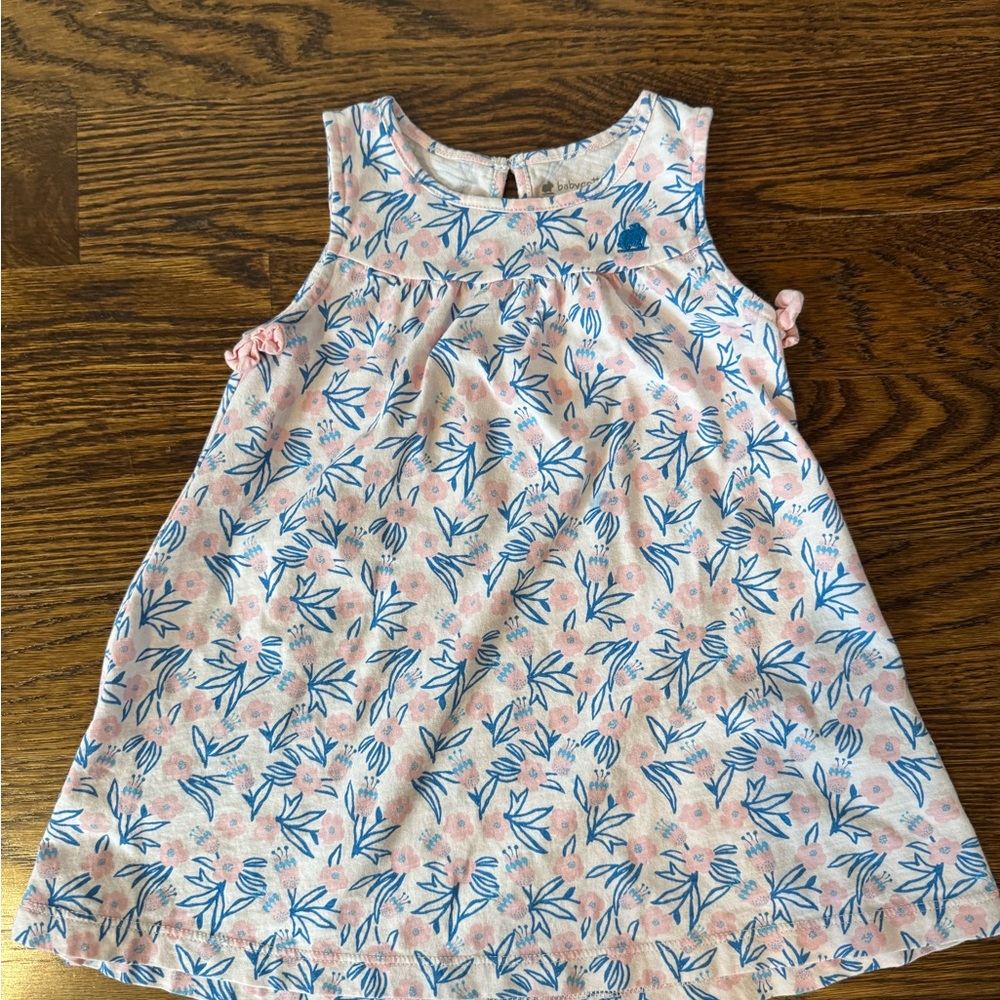 Babycottons Pink and Blue Floral Dress